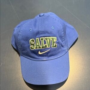Nike Blue Cap with Green SALVE Design